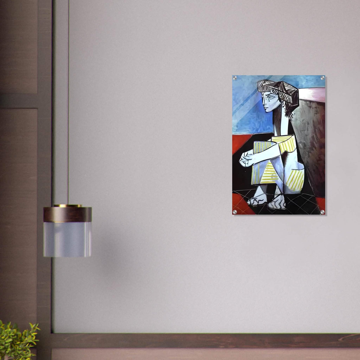 Portrait of Jacqueline Roque by Pablo Picasso 1954 - Acrylic Print - 50x75 cm / 20x30″ -