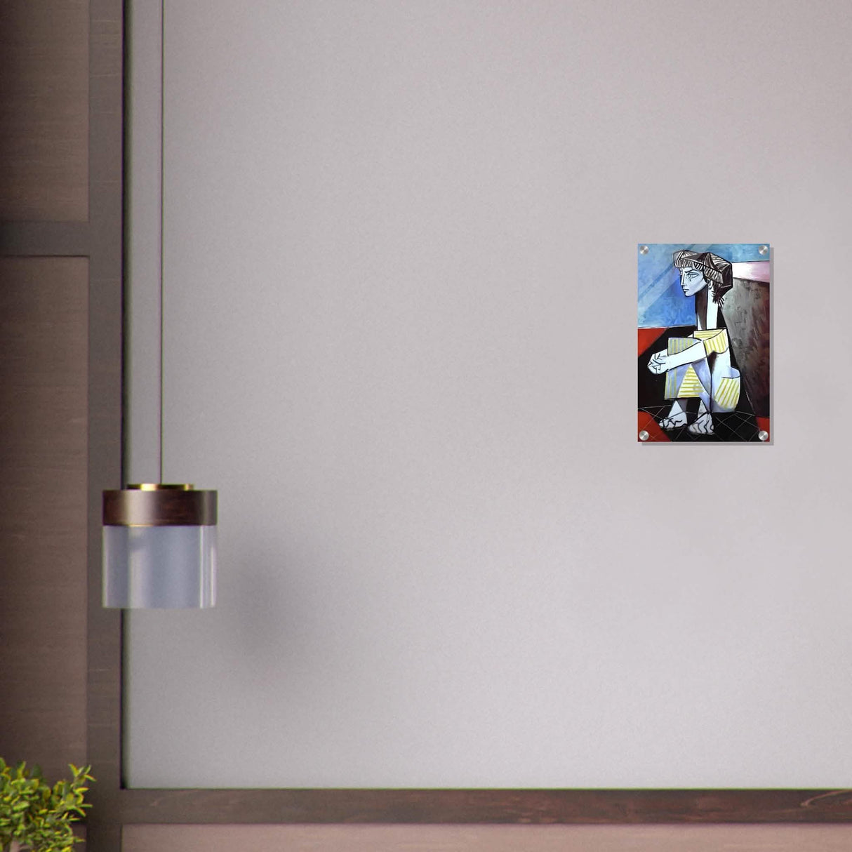 Portrait of Jacqueline Roque by Pablo Picasso 1954 - Acrylic Print - 30x45 cm / 12x18″ -