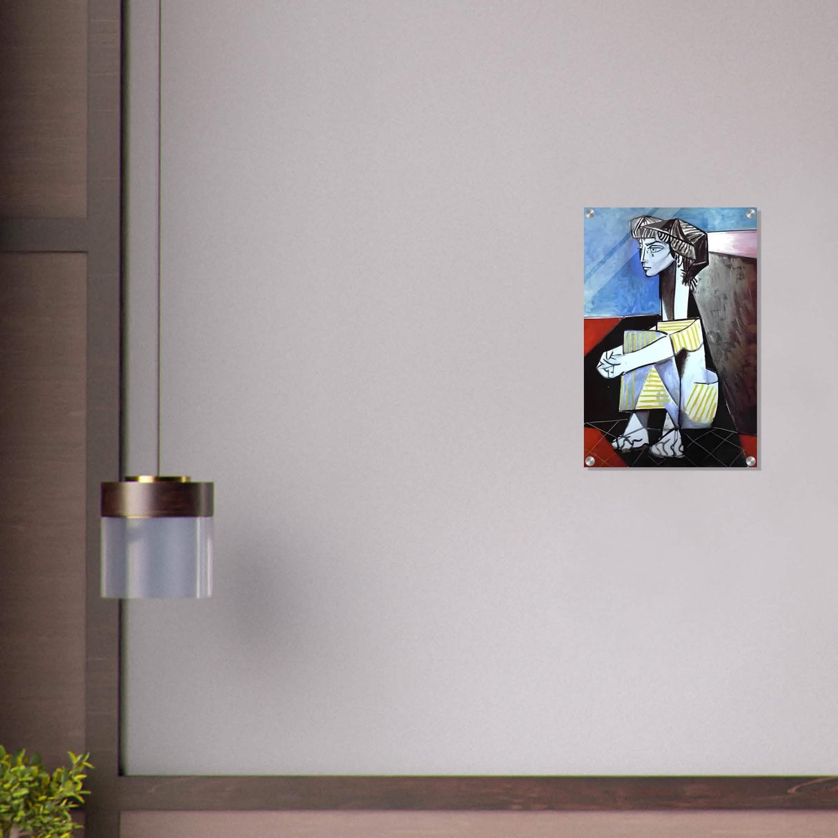 Portrait of Jacqueline Roque by Pablo Picasso 1954 - Acrylic Print - 40x60 cm / 16x24″ -