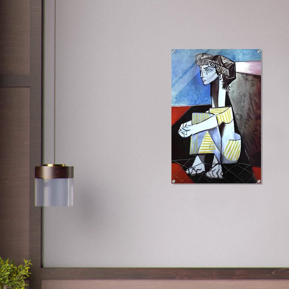 Portrait of Jacqueline Roque by Pablo Picasso 1954 - Acrylic Print - 60x90 cm / 24x36″ -