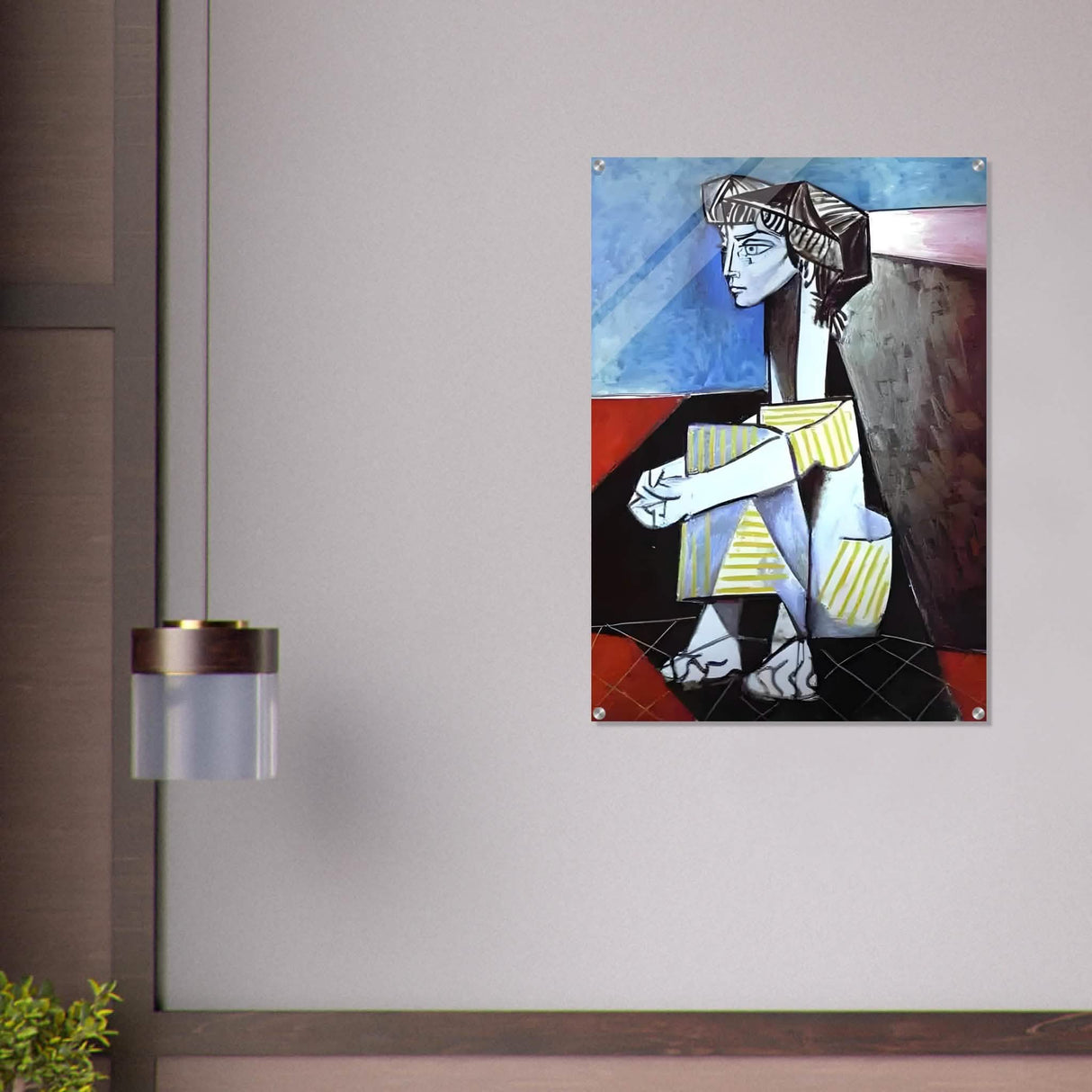 Portrait of Jacqueline Roque by Pablo Picasso 1954 - Acrylic Print - 70x100 cm / 28x40″ -