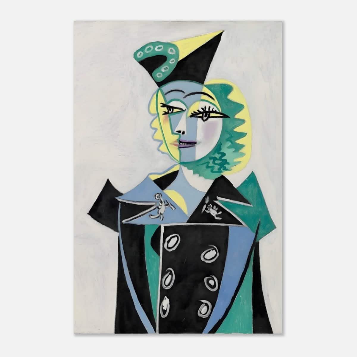 Portrait Of Nusch Eluard by Pablo Picasso - Aluminum Print - 60x90 cm / 24x36″ -