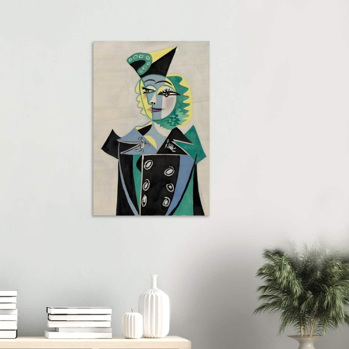 Portrait Of Nusch Eluard by Pablo Picasso - Wood Prints - 50x75 cm / 20x30″ - 10 mm