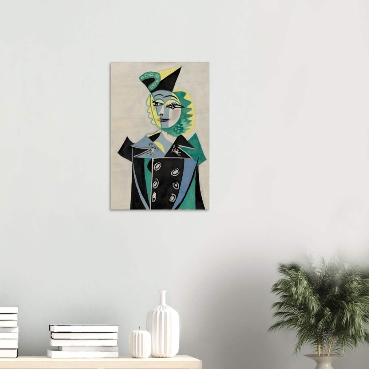 Portrait Of Nusch Eluard by Pablo Picasso - Wood Prints - 40x60 cm / 16x24″ - 20 mm