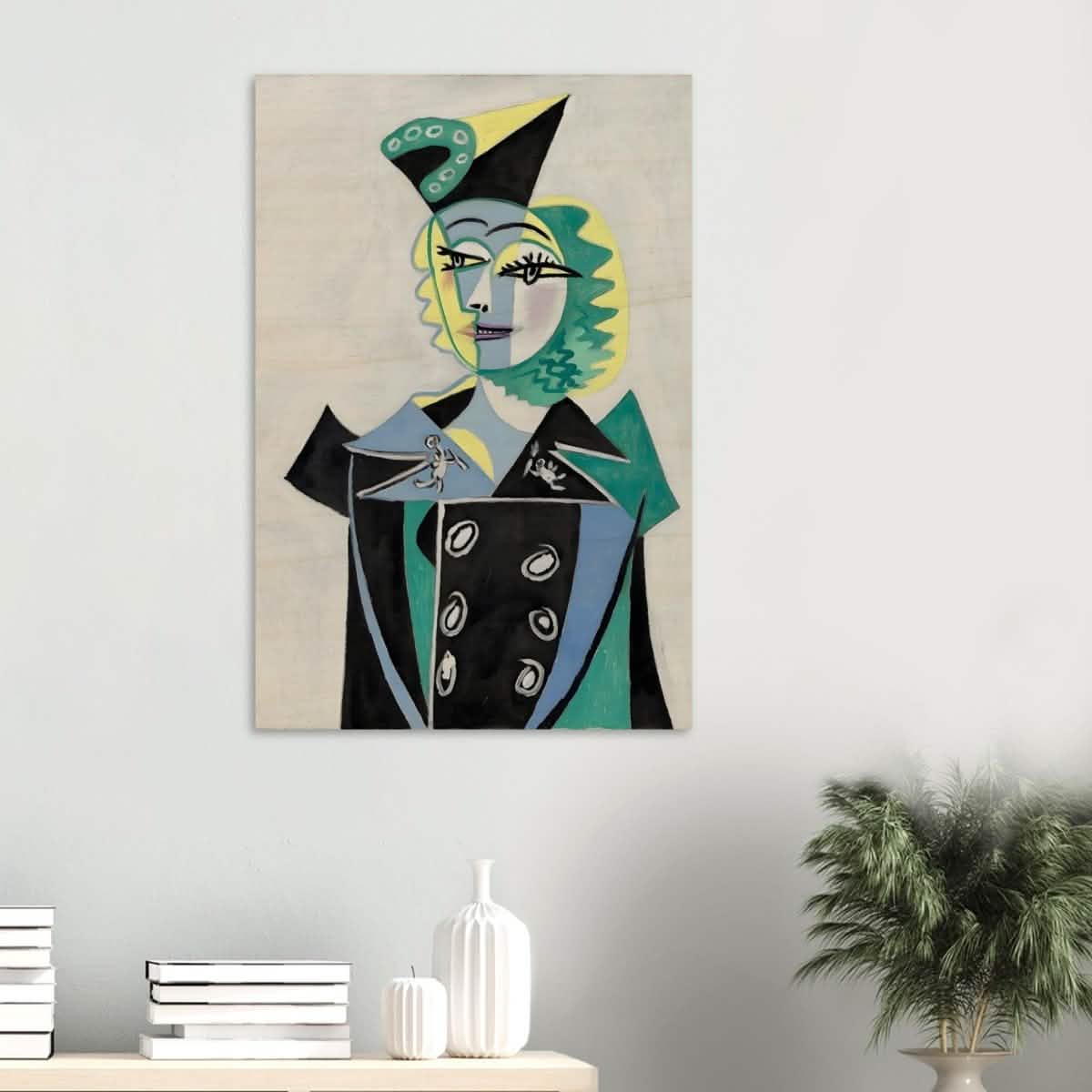 Portrait Of Nusch Eluard by Pablo Picasso - Wood Prints - 60x90 cm / 24x36″ - 20 mm