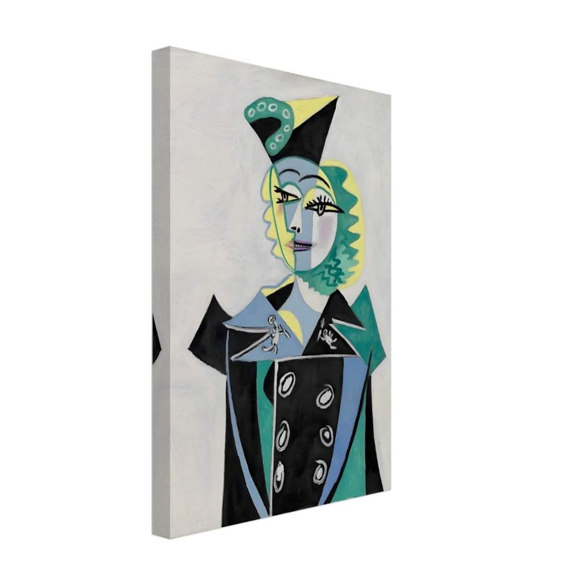 Portrait Of Nusch Eluard by Pablo Picasso - Canvas - 30x45 cm / 12x18″ - Thick