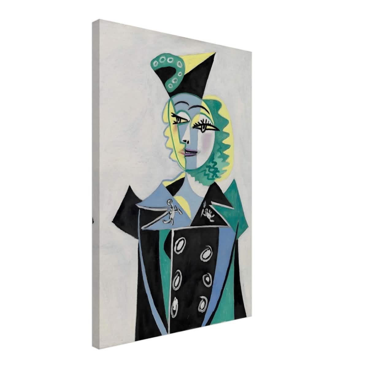 Portrait Of Nusch Eluard by Pablo Picasso - Canvas - 50x75 cm / 20x30″ - Thick