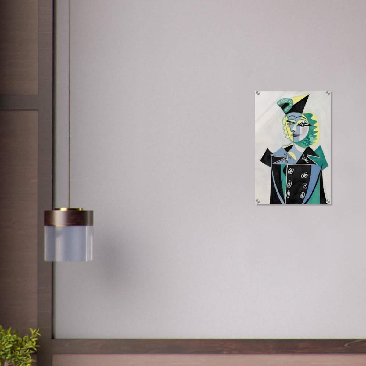 Portrait Of Nusch Eluard by Pablo Picasso - Acrylic Print - 40x60 cm / 16x24″ -