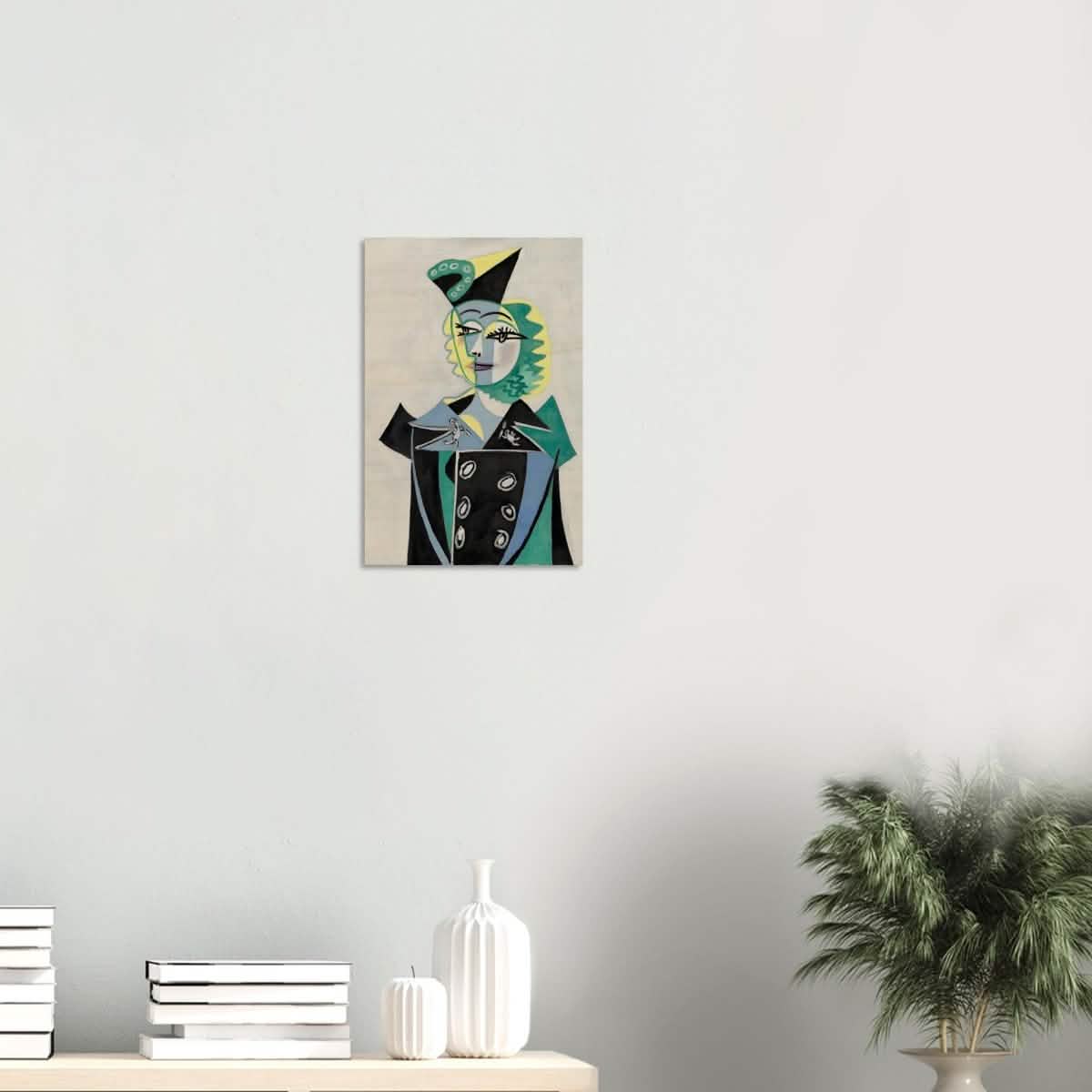 Portrait Of Nusch Eluard by Pablo Picasso - Wood Prints - 30x45 cm / 12x18″ - 10 mm