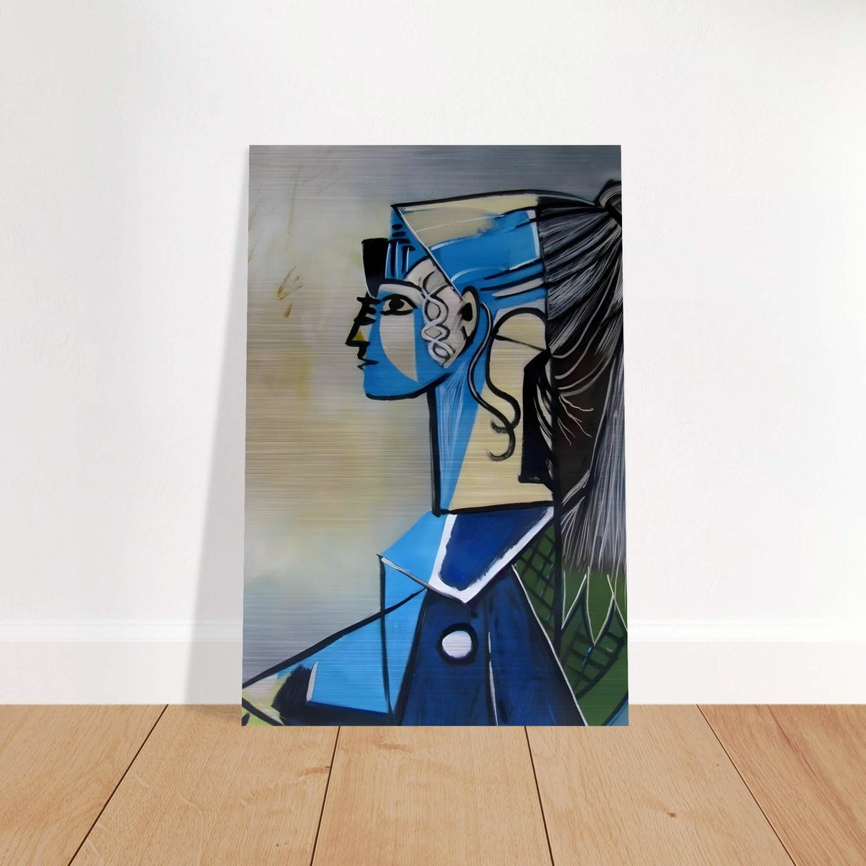 Portrait of Sylvette David By Pablo Picasso 1954 - Brushed Aluminum Print - 30x45 cm / 12x18″ -