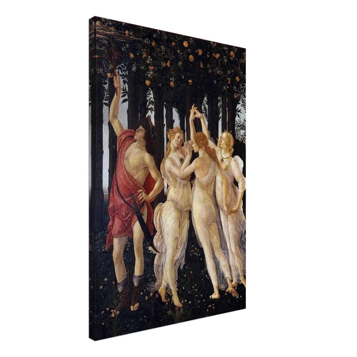 Primavera by Sandro Botticelli | Vintage wall art print - 50x75 cm / 20x30″ - Canvas -