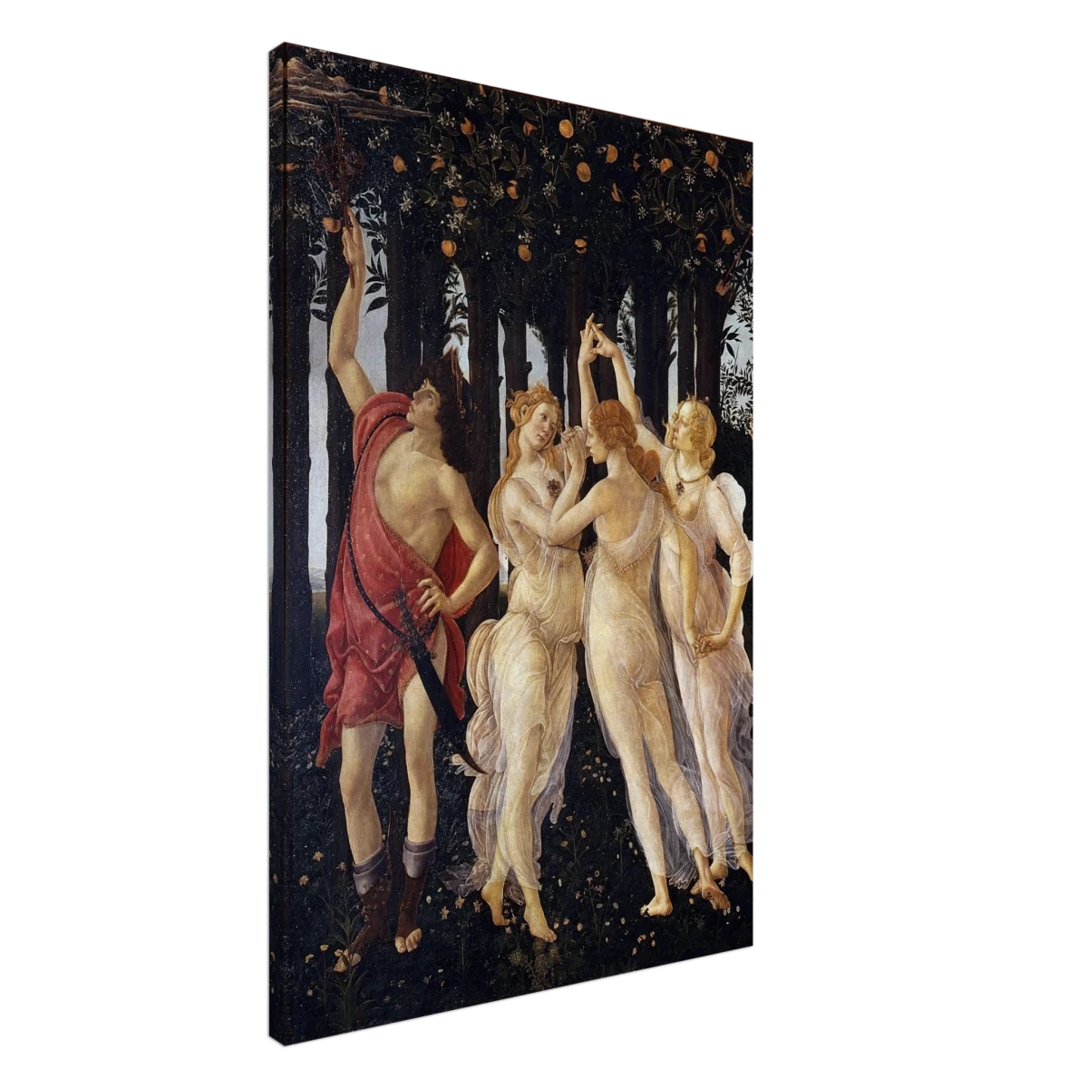 Primavera by Sandro Botticelli | Vintage wall art print - 60x90 cm / 24x36″ - Canvas -