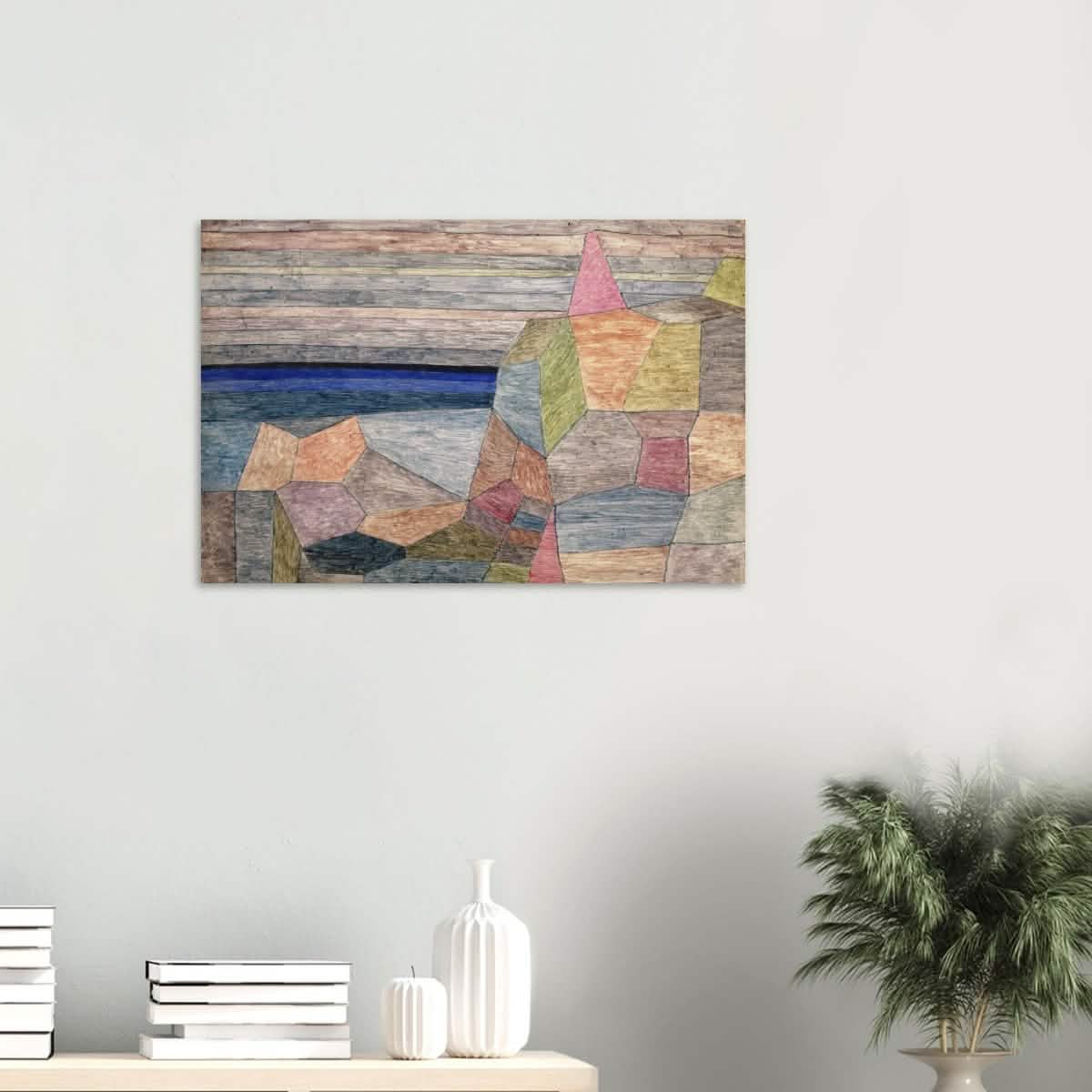 Promontorio Ph by Paul Klee 1933 Abstract Wall Art - Wood Prints - 50x75 cm / 20x30″ - 20 mm
