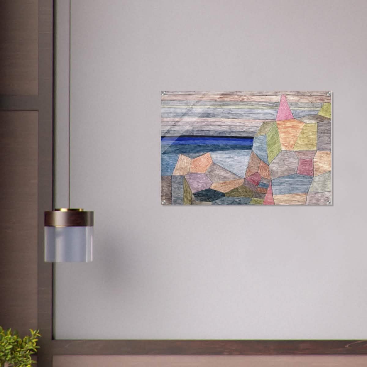 Promontorio Ph by Paul Klee 1933 Abstract Wall Art - Acrylic Print - 60x90 cm / 24x36″ -