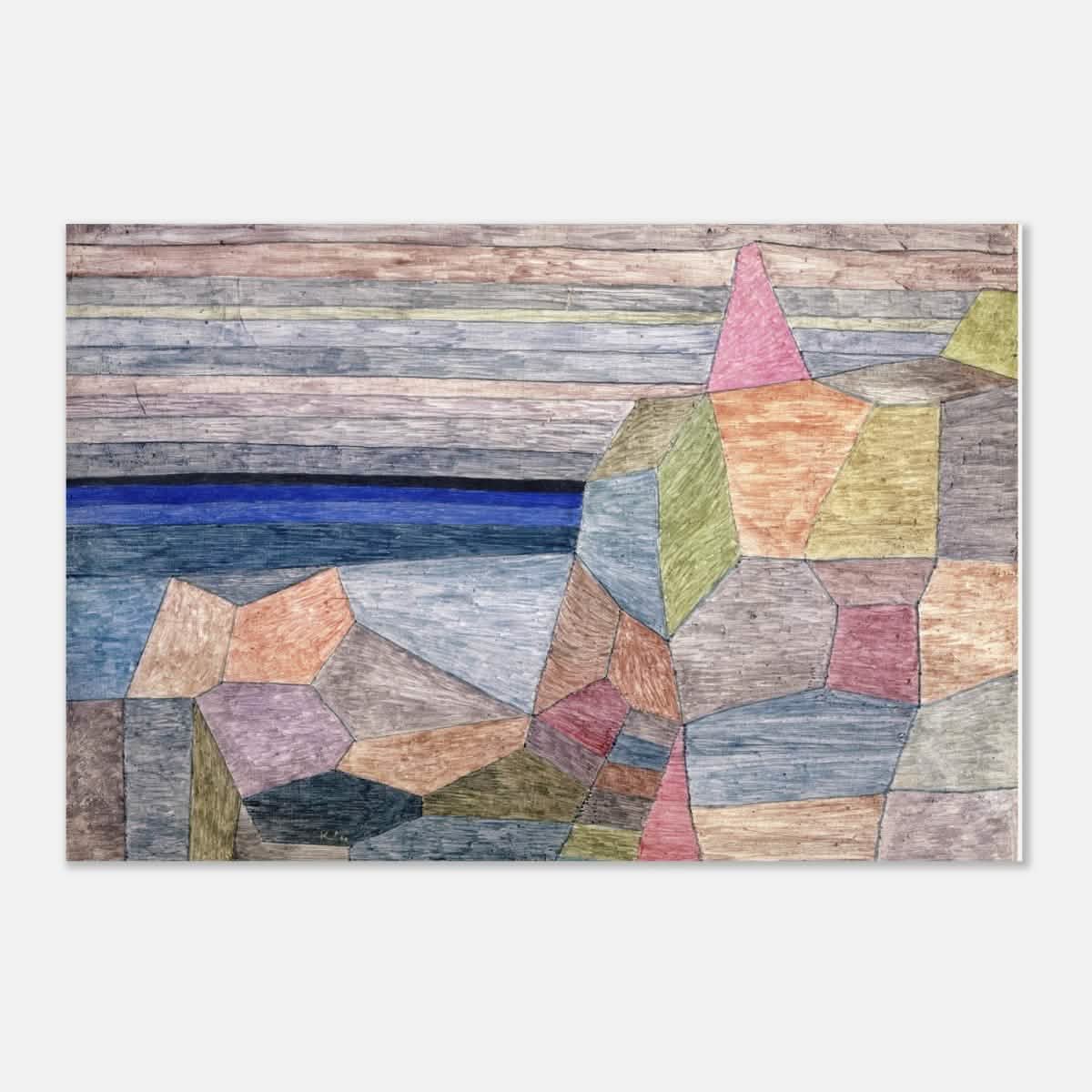 Promontorio Ph by Paul Klee 1933 Abstract Wall Art - Aluminum Print - 30x45 cm / 12x18″ -