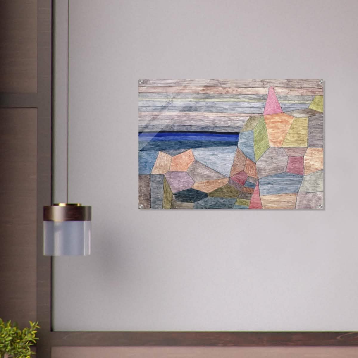 Promontorio Ph by Paul Klee 1933 Abstract Wall Art - Acrylic Print - 70x100 cm / 28x40″ -