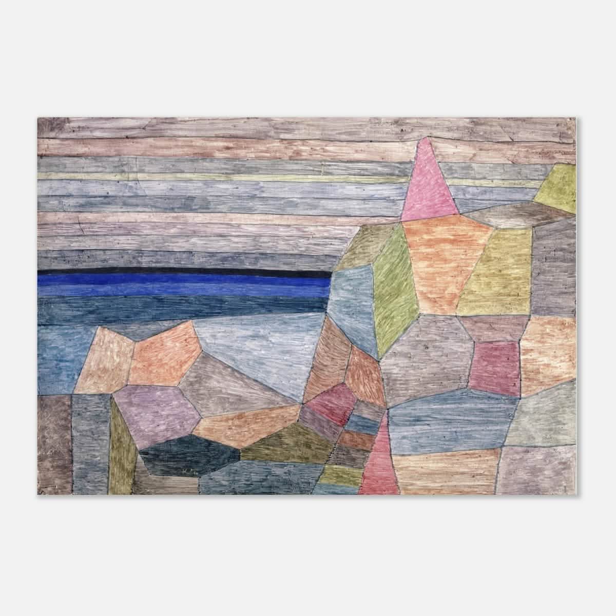 Promontorio Ph by Paul Klee 1933 Abstract Wall Art - Aluminum Print - 70x100 cm / 28x40″ -