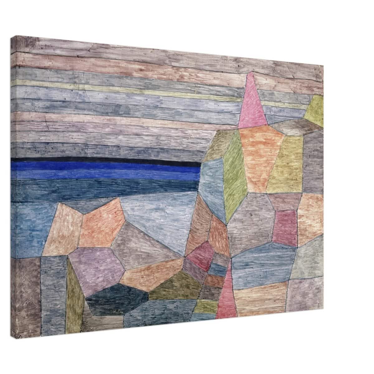 Promontorio Ph by Paul Klee 1933 Abstract Wall Art - Canvas - 70x100 cm / 28x40″ - Slim