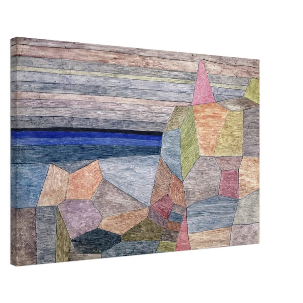Promontorio Ph by Paul Klee 1933 Abstract Wall Art - Canvas - 60x90 cm / 24x36″ - Thick