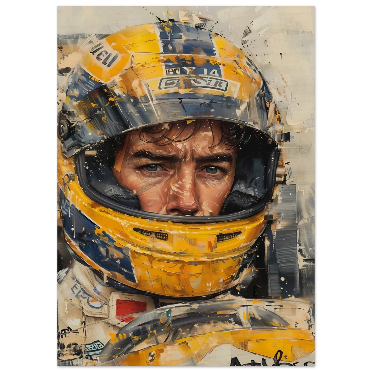 Racing Legend – The Spirit of Speed & Determination | Racing collection wall art print - Wood Prints - 50x70 cm / 20x28″ -