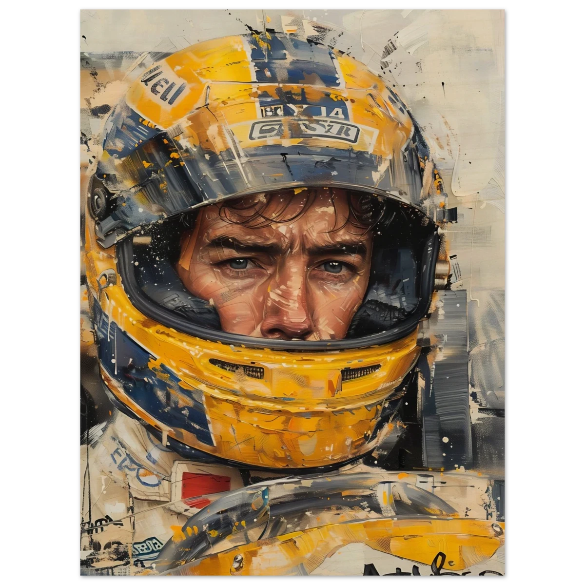 Racing Legend – The Spirit of Speed & Determination | Racing collection wall art print - Wood Prints - 30x40 cm / 12x16″ -