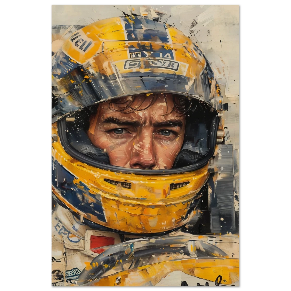 Racing Legend – The Spirit of Speed & Determination | Racing collection wall art print - Wood Prints - 20x30 cm / 8x12″ -