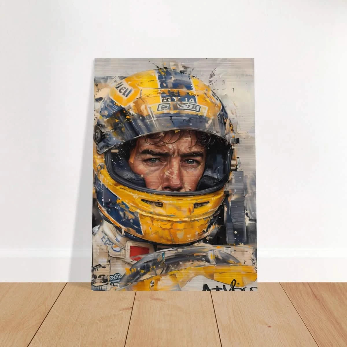 Racing Legend – The Spirit of Speed & Determination | Racing collection wall art print - Brushed Aluminum Print - 50x70 cm / 20x28″ -