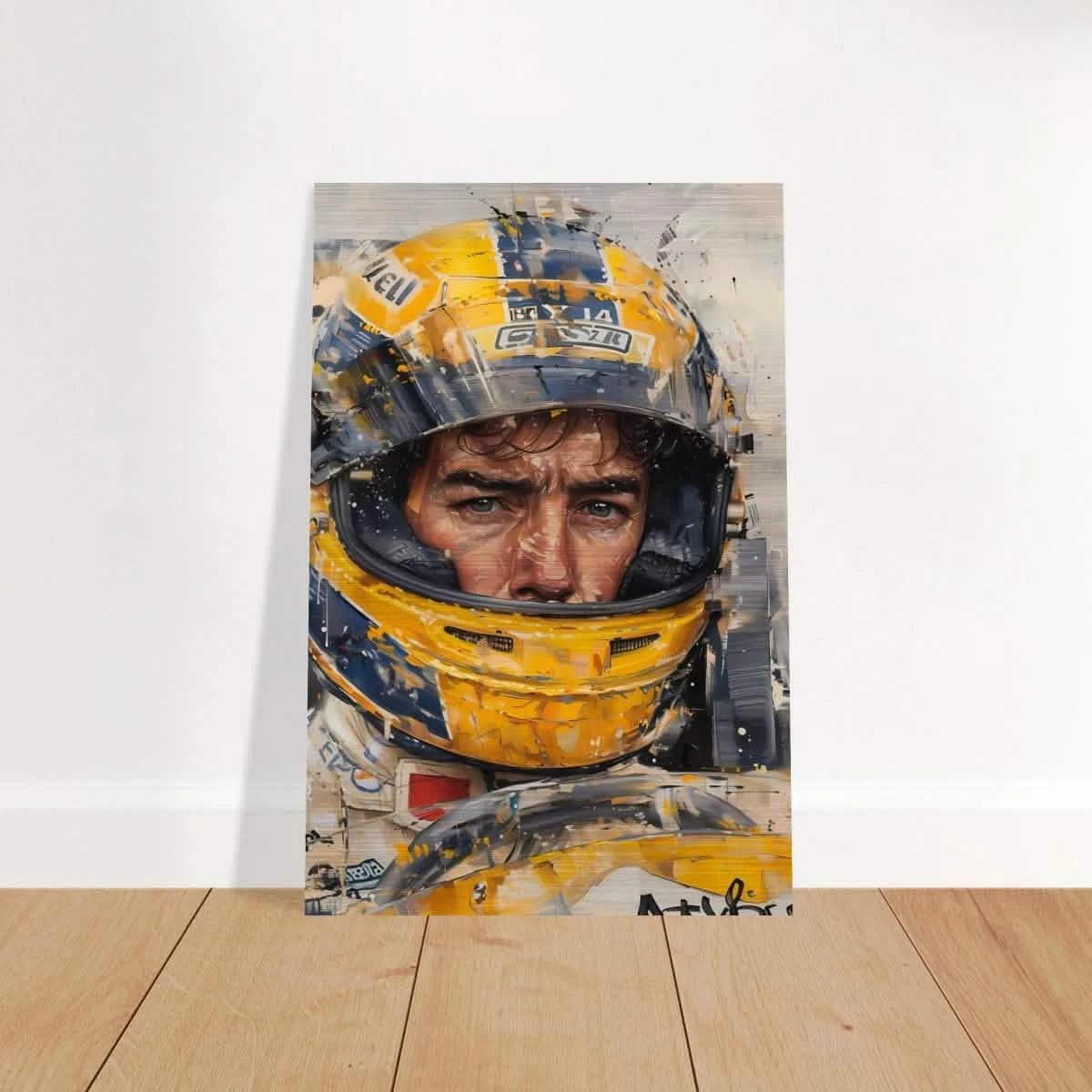 Racing Legend – The Spirit of Speed & Determination | Racing collection wall art print - Brushed Aluminum Print - 20x30 cm / 8x12″ -