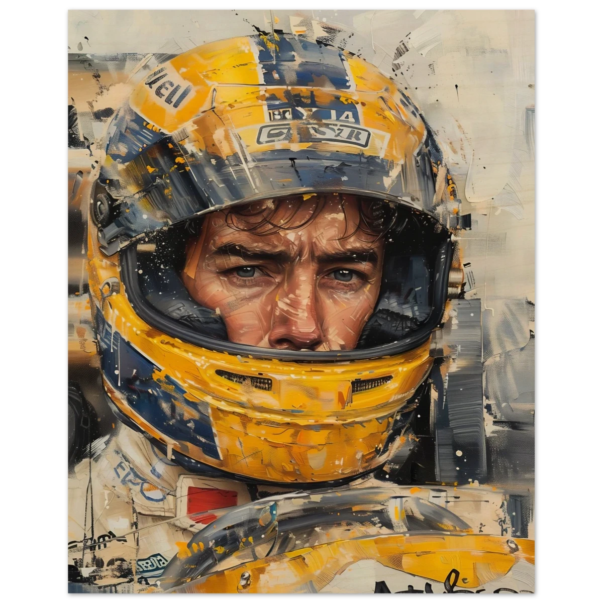 Racing Legend – The Spirit of Speed & Determination | Racing collection wall art print - Wood Prints - 40x50 cm / 16x20″ -