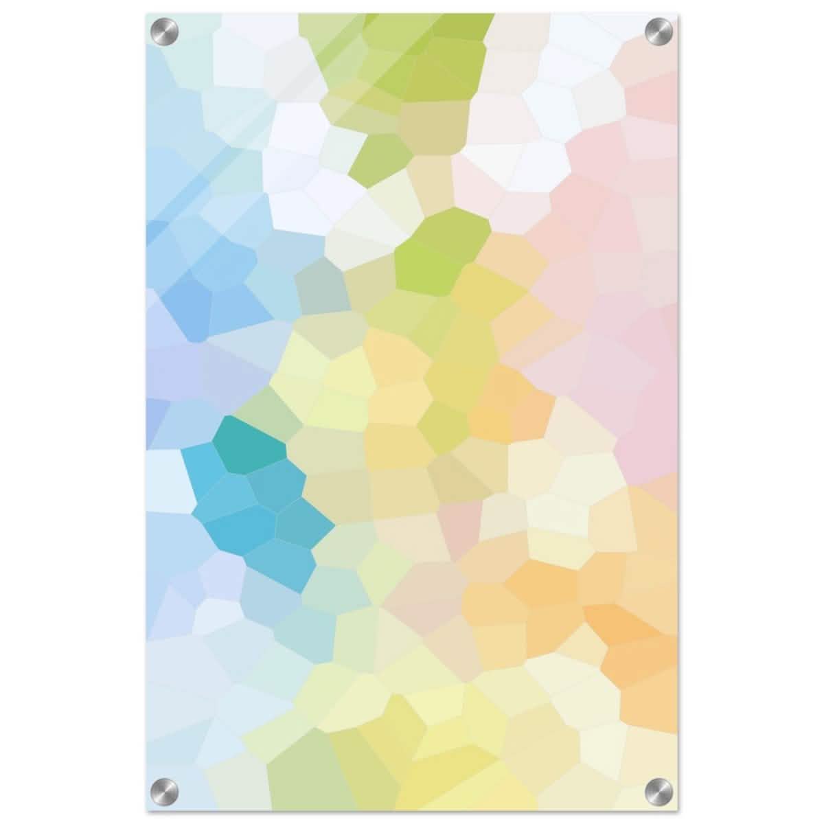Radiant Harmony: A Burst of Life and Color | Abstract Wall art Print - 40x60 cm / 16x24″ - Acrylic Print -