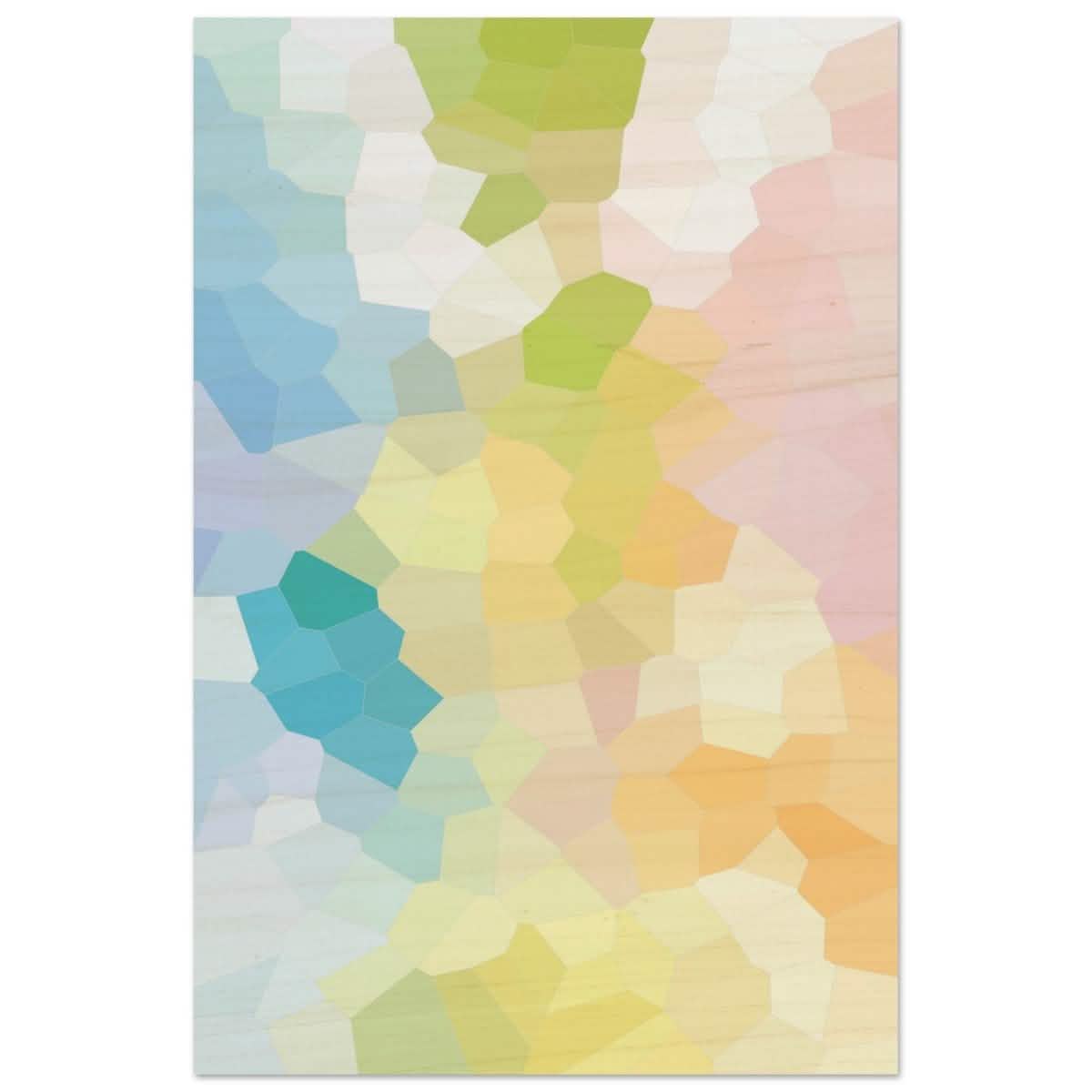 Radiant Harmony: A Burst of Life and Color | Abstract Wall art Print - 60x90 cm / 24x36″ - Wood Prints -
