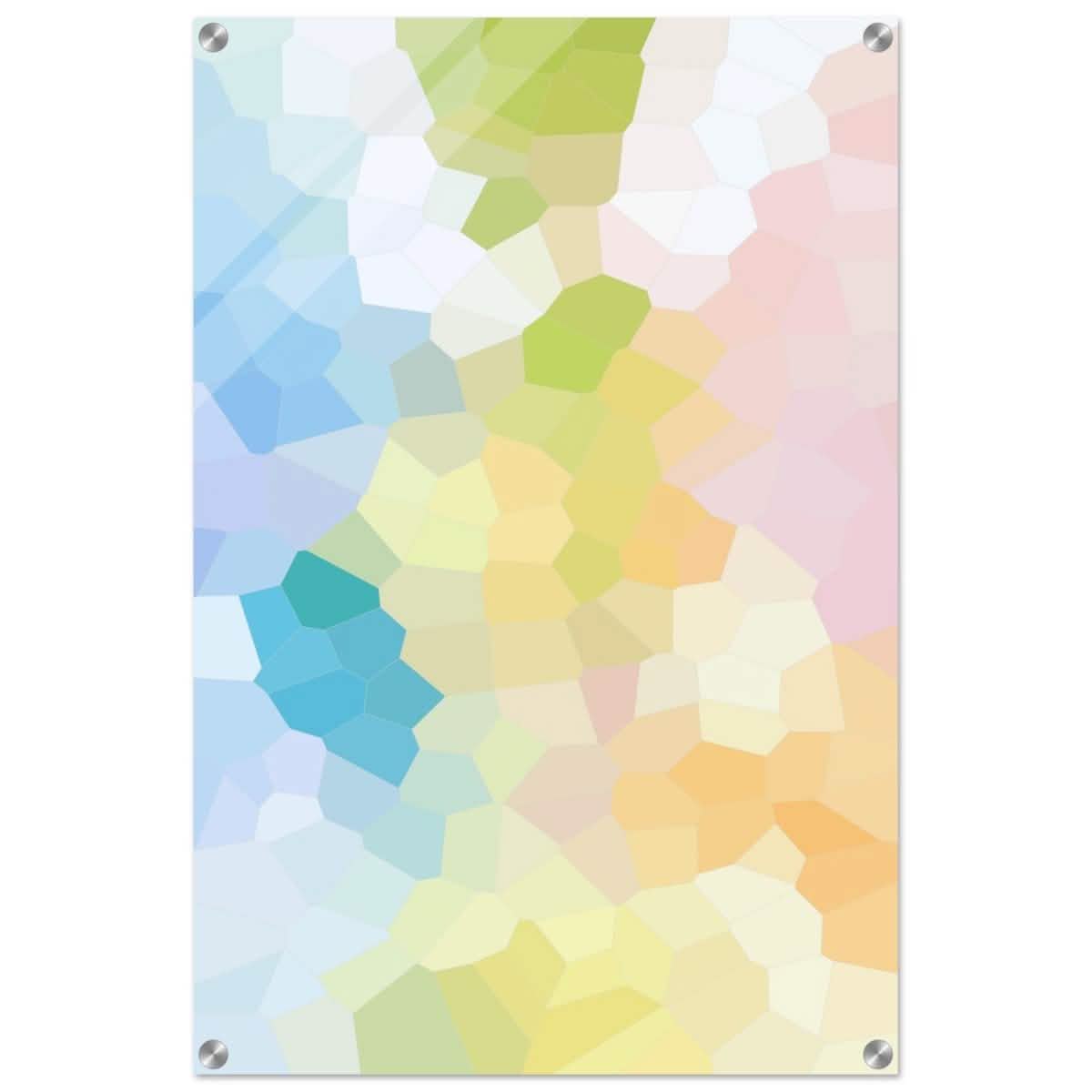 Radiant Harmony: A Burst of Life and Color | Abstract Wall art Print - 50x75 cm / 20x30″ - Acrylic Print -