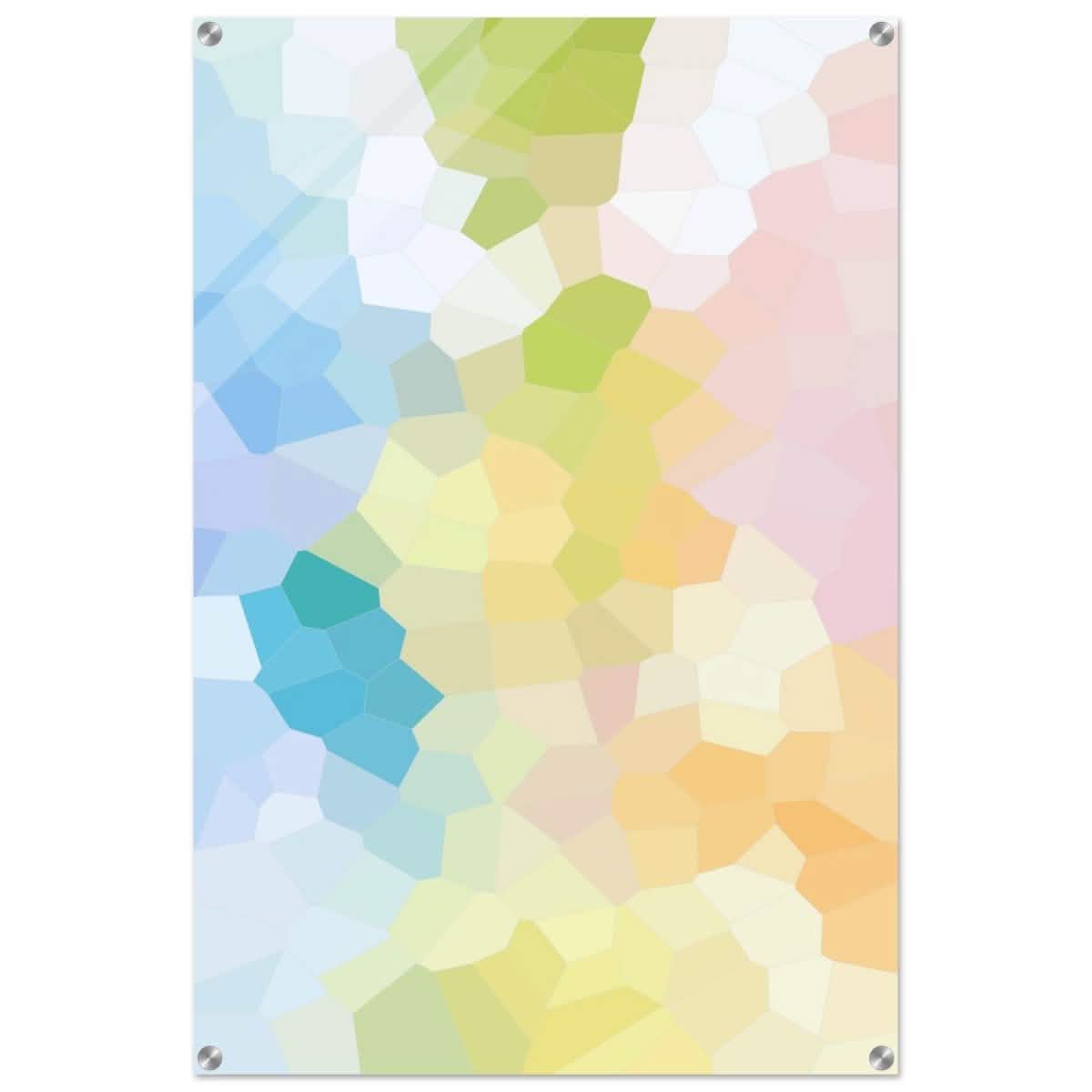 Radiant Harmony: A Burst of Life and Color | Abstract Wall art Print - 60x90 cm / 24x36″ - Acrylic Print -
