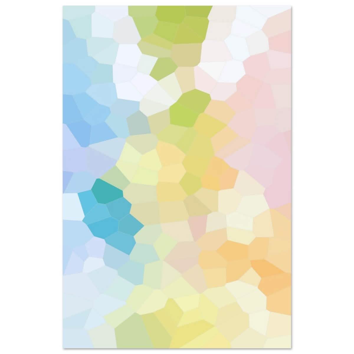 Radiant Harmony: A Burst of Life and Color | Abstract Wall art Print - 50x75 cm / 20x30″ - Aluminum Print -