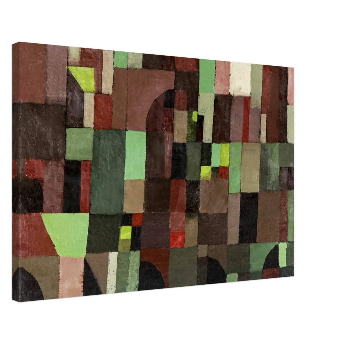 Red And Green Architecture by Paul Klee 1922 - Canvas - 50x75 cm / 20x30″ - Slim