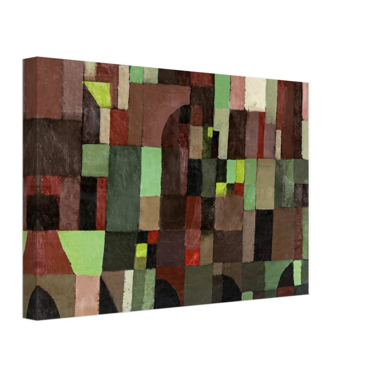 Red And Green Architecture by Paul Klee 1922 - Canvas - 30x45 cm / 12x18″ - Thick