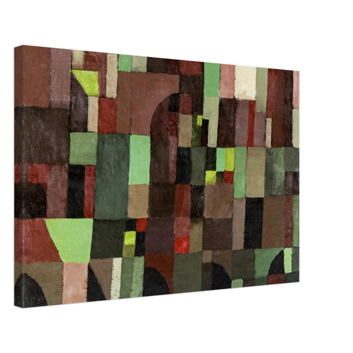 Red And Green Architecture by Paul Klee 1922 - Canvas - 50x75 cm / 20x30″ - Thick