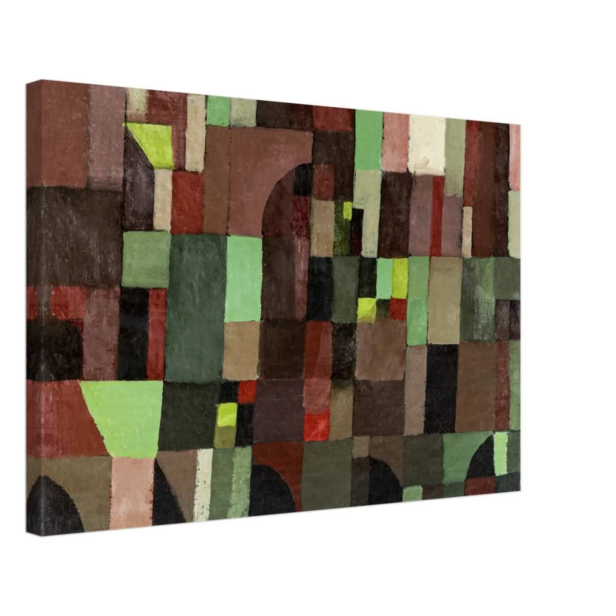 Red And Green Architecture by Paul Klee 1922 - Canvas - 40x60 cm / 16x24″ - Slim