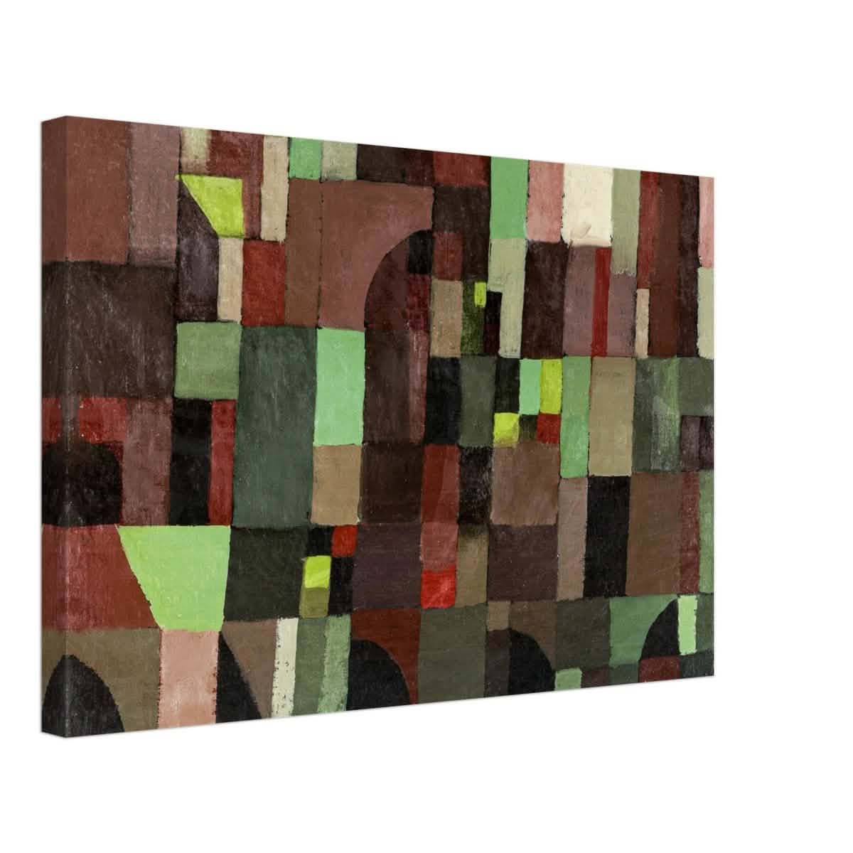 Red And Green Architecture by Paul Klee 1922 - Canvas - 40x60 cm / 16x24″ - Thick