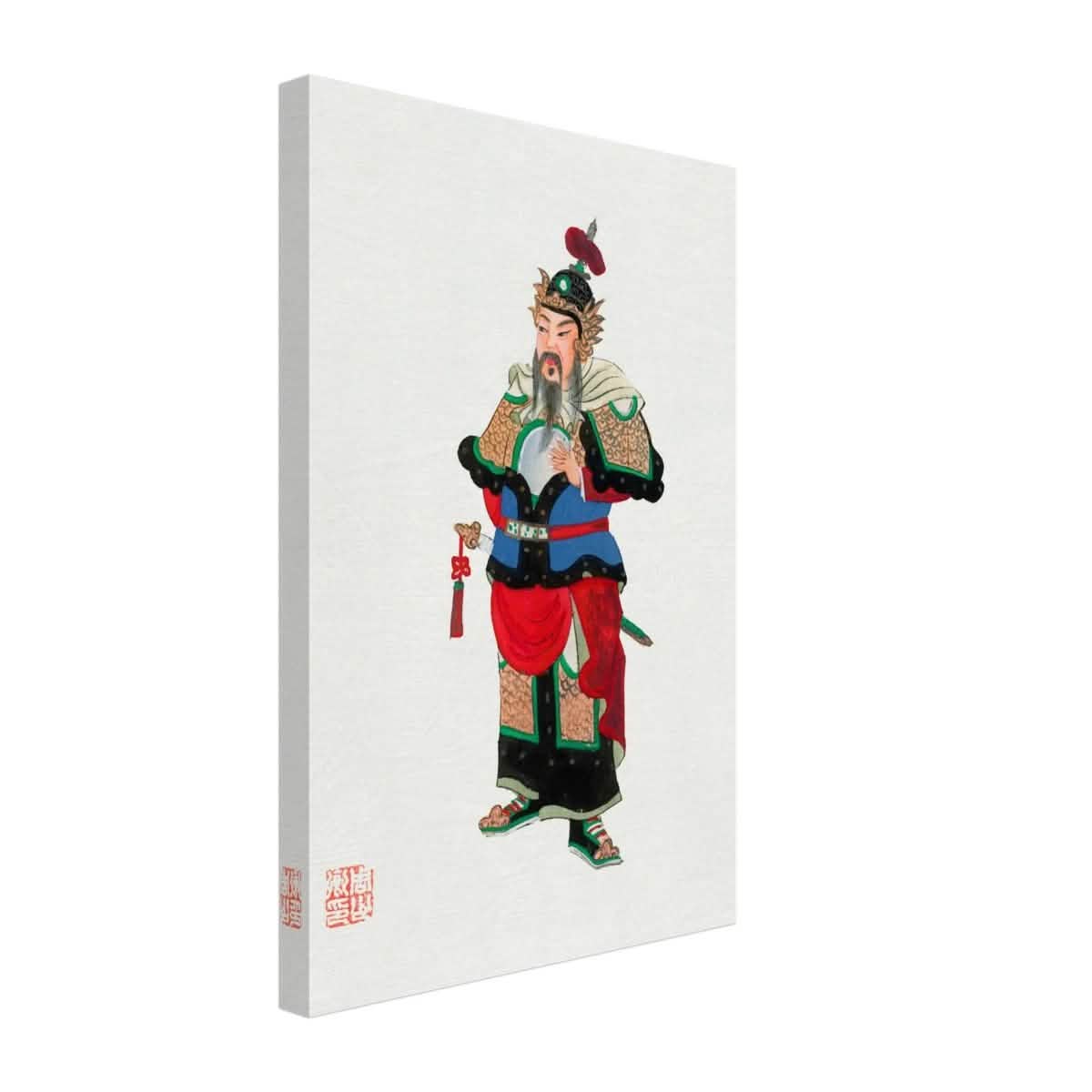 Regal Warrior's Tale | Traditional Chinese Historical Art - Canvas - 30x45 cm / 12x18″ -