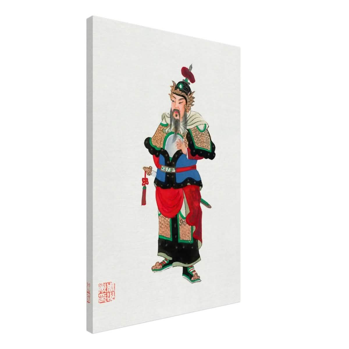 Regal Warrior's Tale | Traditional Chinese Historical Art - Canvas - 50x75 cm / 20x30″ -