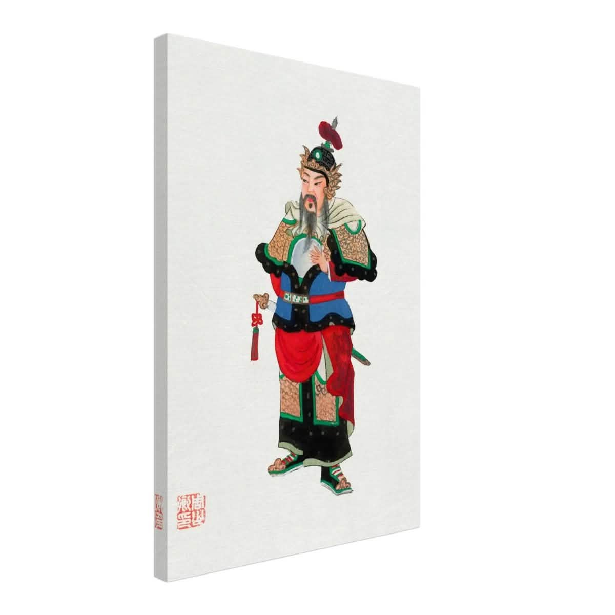 Regal Warrior's Tale | Traditional Chinese Historical Art - Canvas - 40x60 cm / 16x24″ -