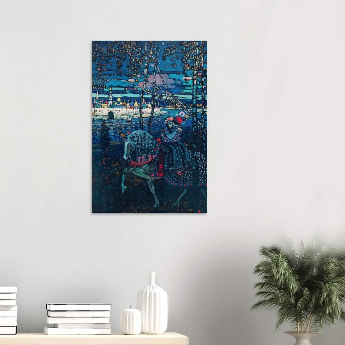 Riding Couple by Wassily Kandinsky - Wood Prints - 50x75 cm / 20x30″ - 20 mm