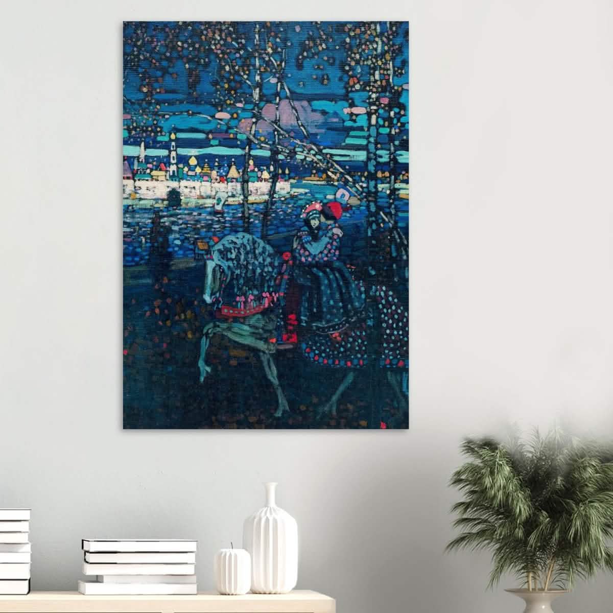 Riding Couple by Wassily Kandinsky - Wood Prints - 70x100 cm / 28x40″ - 20 mm