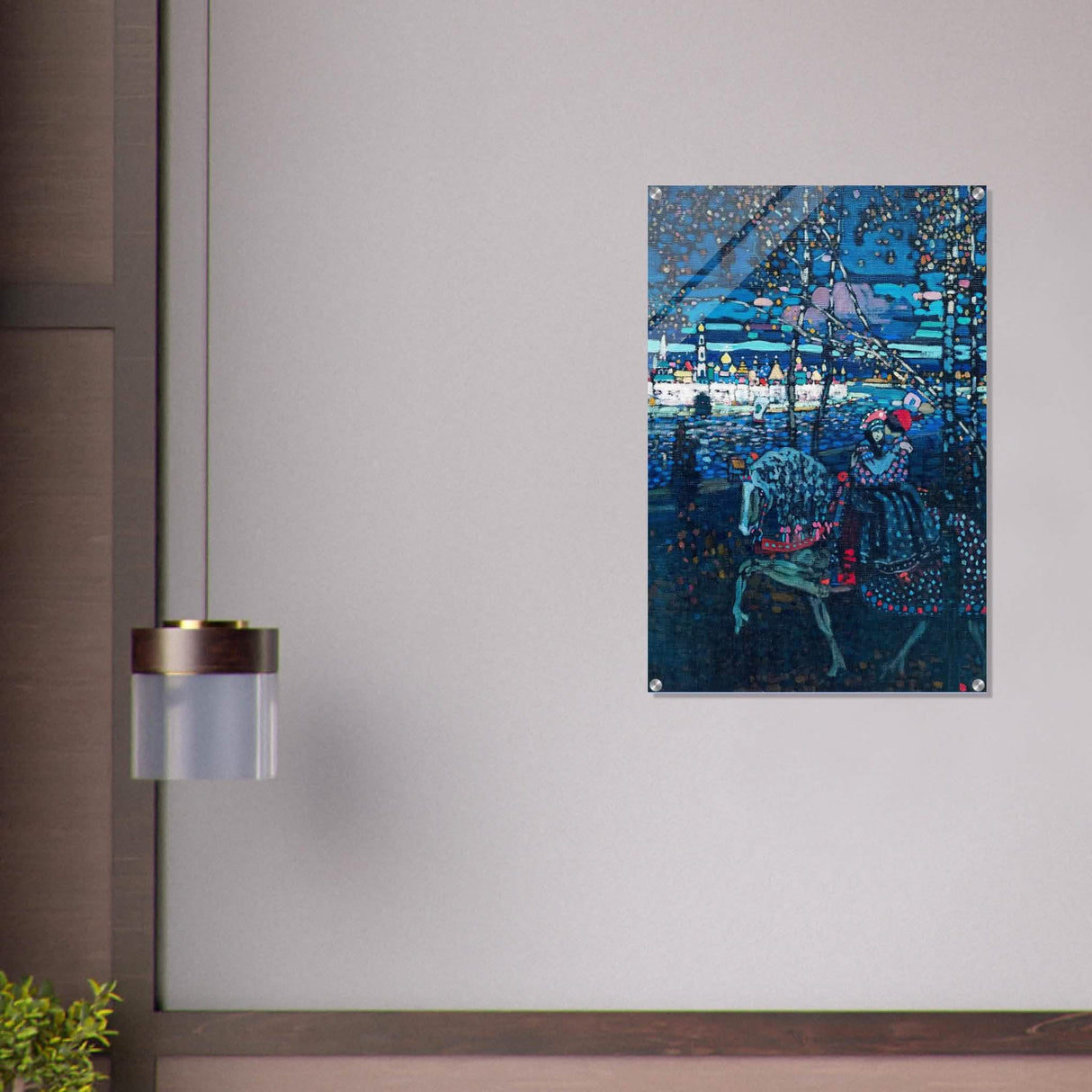 Riding Couple by Wassily Kandinsky - Acrylic Print - 60x90 cm / 24x36″ -