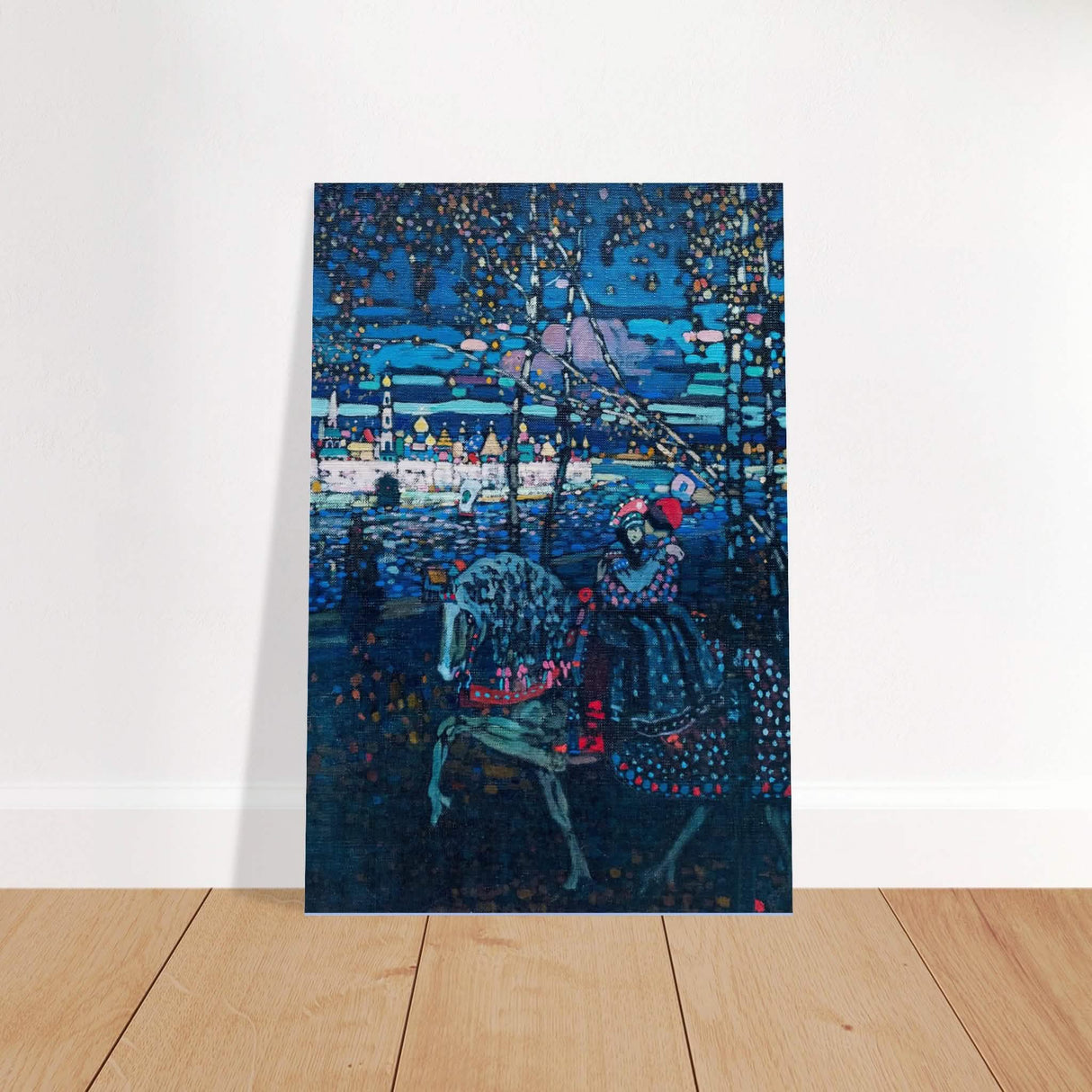 Riding Couple by Wassily Kandinsky - Brushed Aluminum Print - 40x60 cm / 16x24″ -