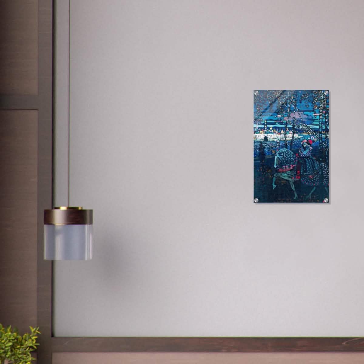 Riding Couple by Wassily Kandinsky - Acrylic Print - 40x60 cm / 16x24″ -