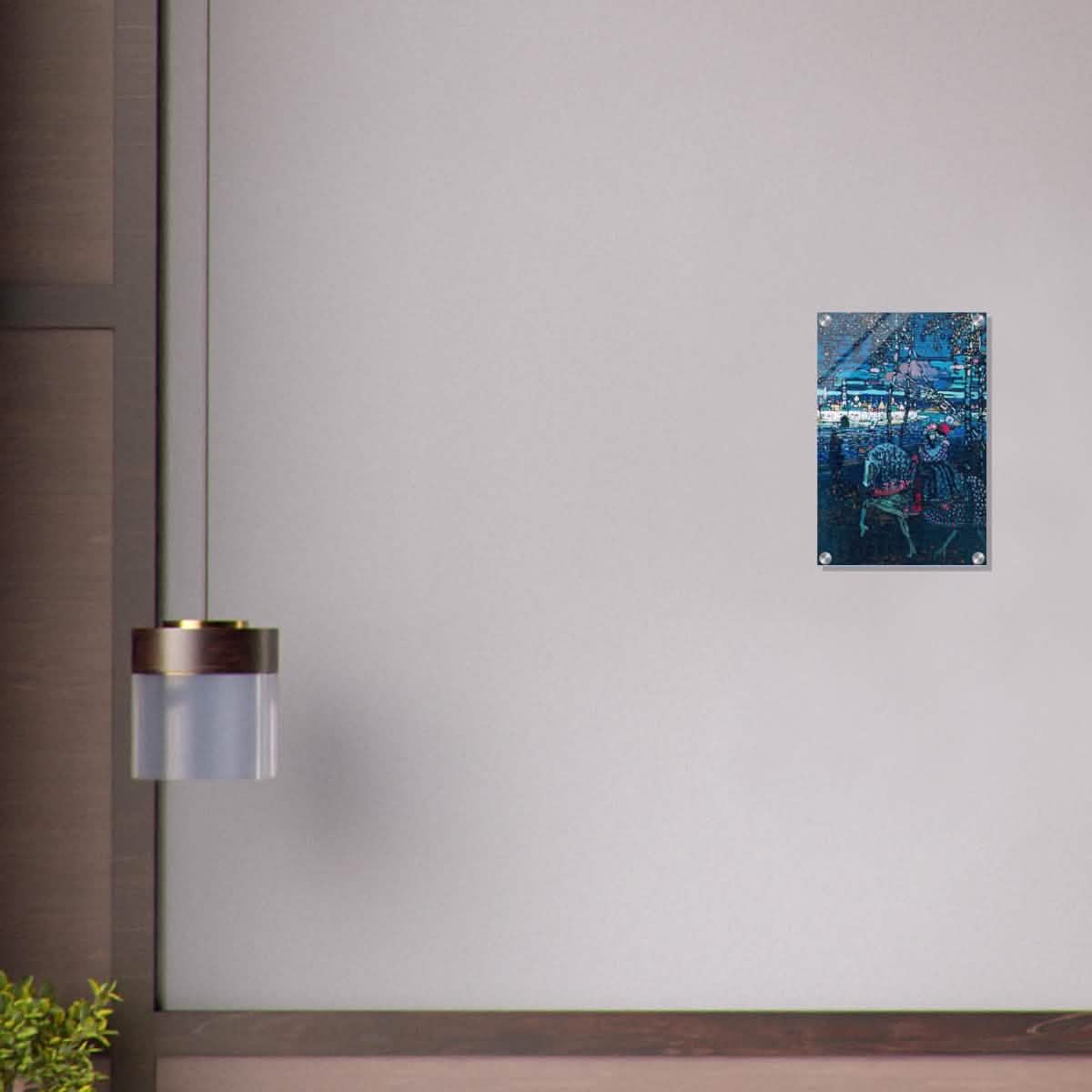 Riding Couple by Wassily Kandinsky - Acrylic Print - 30x45 cm / 12x18″ -