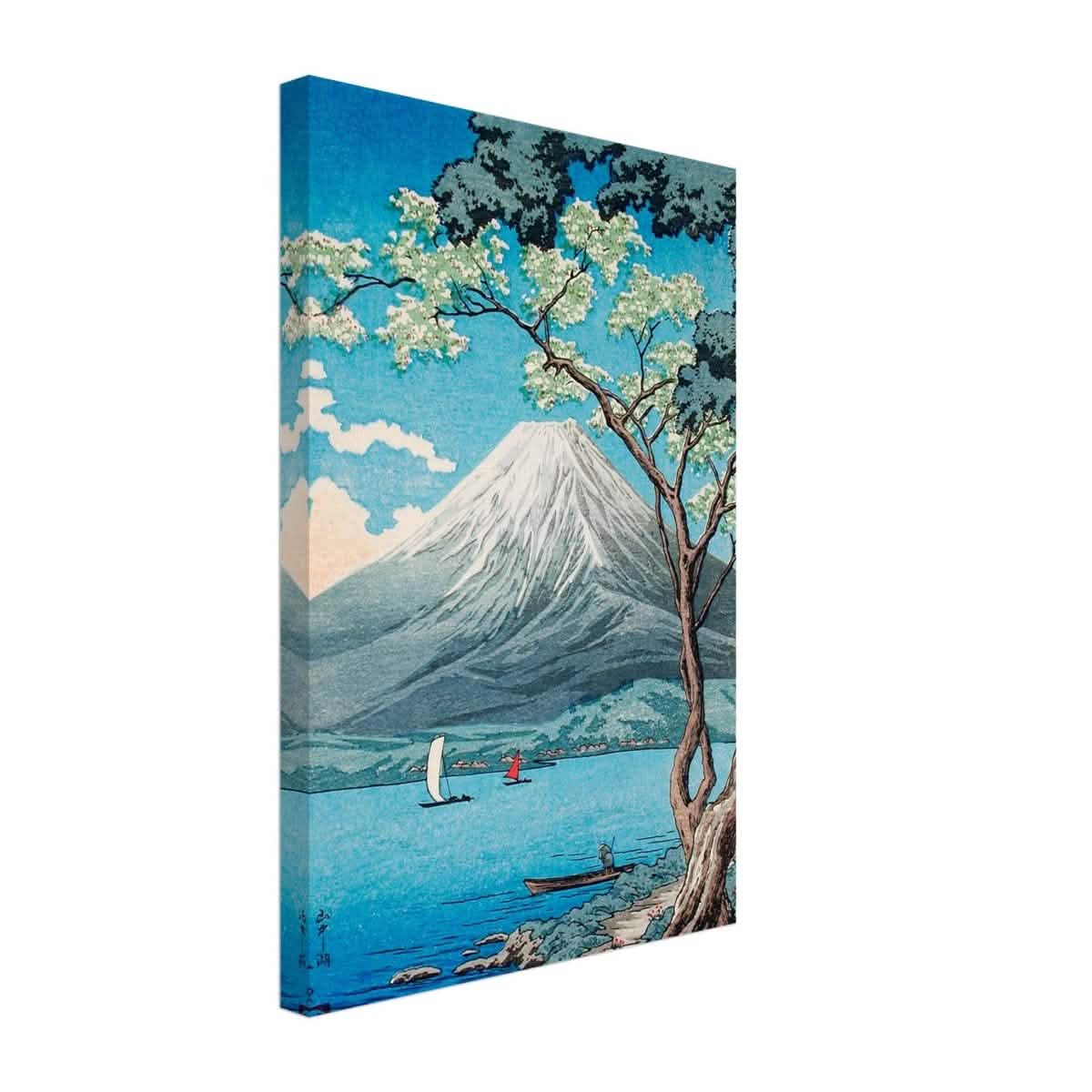 Riverside Serenity | Traditional Japanese Landscape Art | wall art print - Canvas - 30x45 cm / 12x18″ -