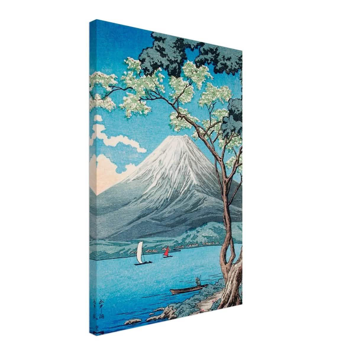 Riverside Serenity | Traditional Japanese Landscape Art | wall art print - Canvas - 40x60 cm / 16x24″ -